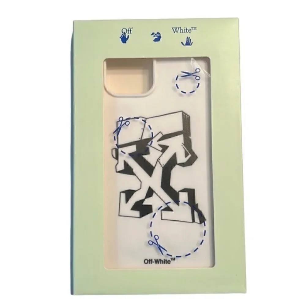 Authentic Unisex Off White 12/12Pro Phone White Case.